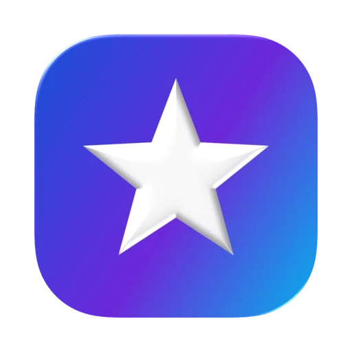 The same star icon rendered in Clay