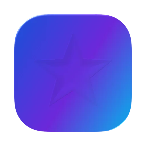 The same star icon rendered in Emboss